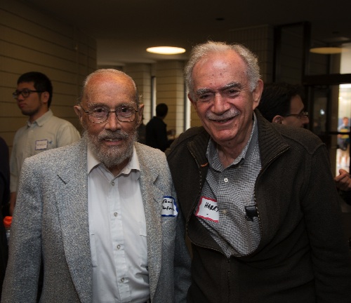Theo Hofmann (now 90!) with longtime colleague and friend Harry Schachter